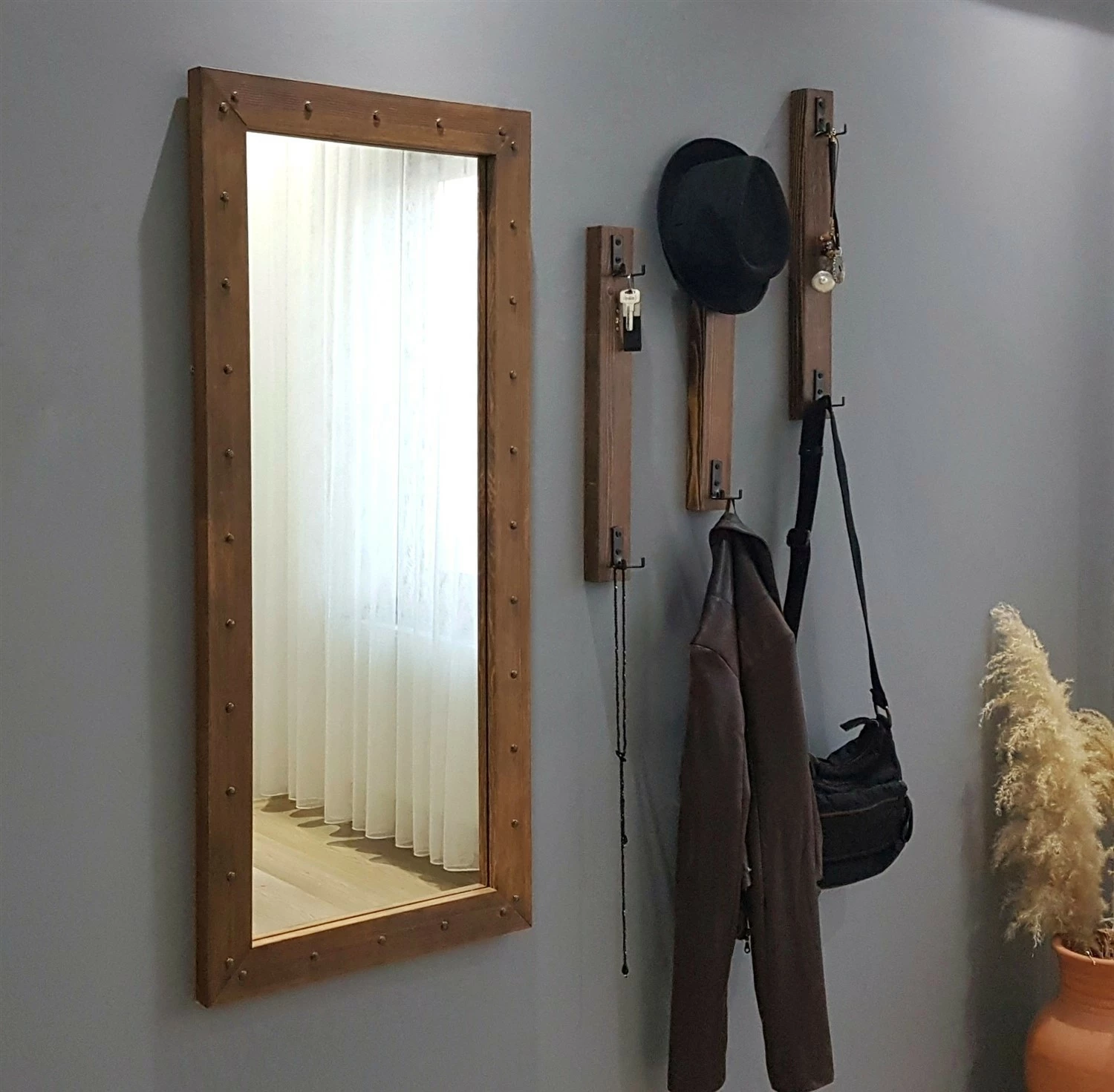 Stojalo za hodnik, rjavo, Skye Decor V108