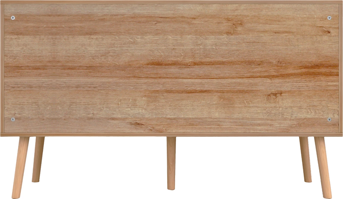 Bife iz melamina s sintetičnimi ratanskimi vrati FH9220.11 120Χ39Χ70Hcm