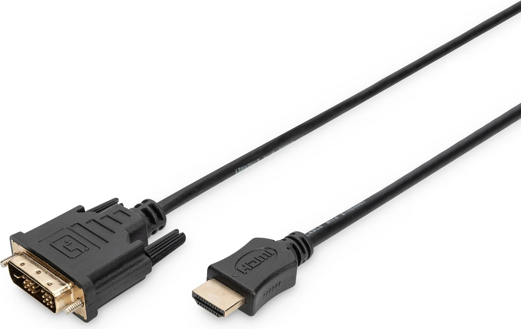 HDMI na DVI-D kabel, 2 m, črn — Digitus