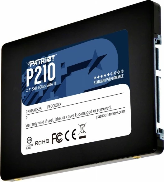 SSD Patriot P210, 256 GB, 2,5", SATA III, črn
