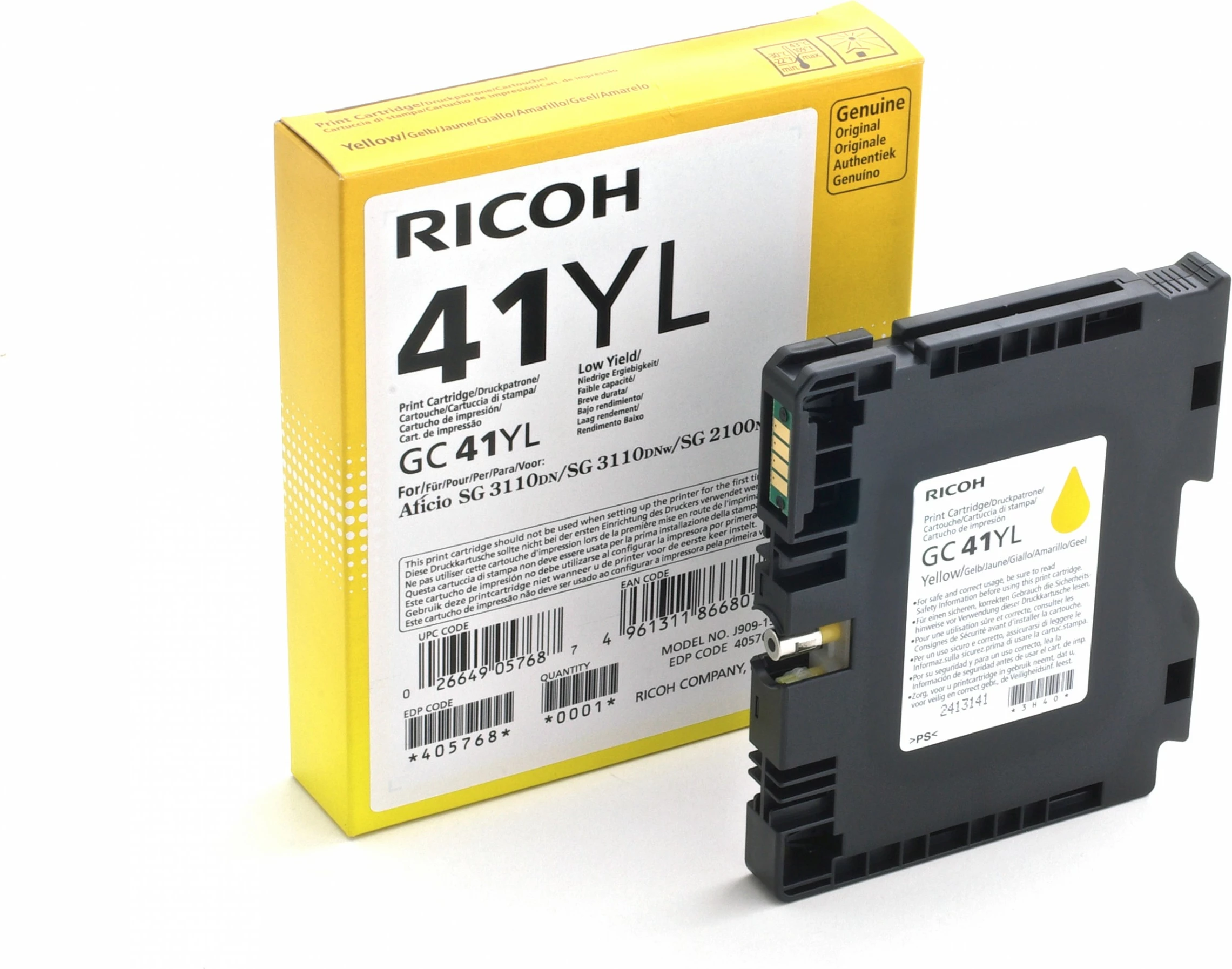 Toner kartuša Ricoh GC41YL, rumena