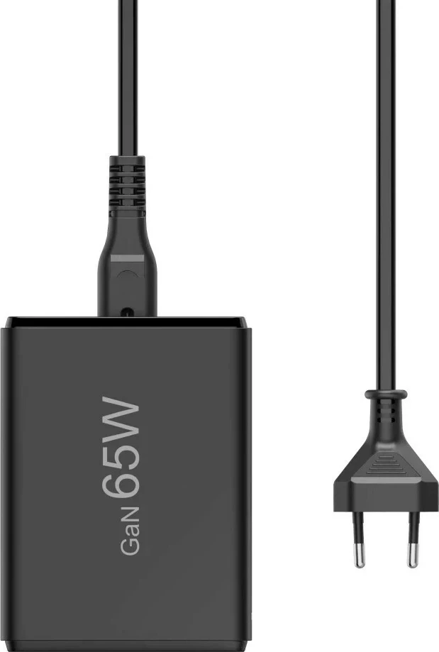 Univerzalni polnilnik GaN 65W, Hama, 2x USB-C, 2x USB-A, črn