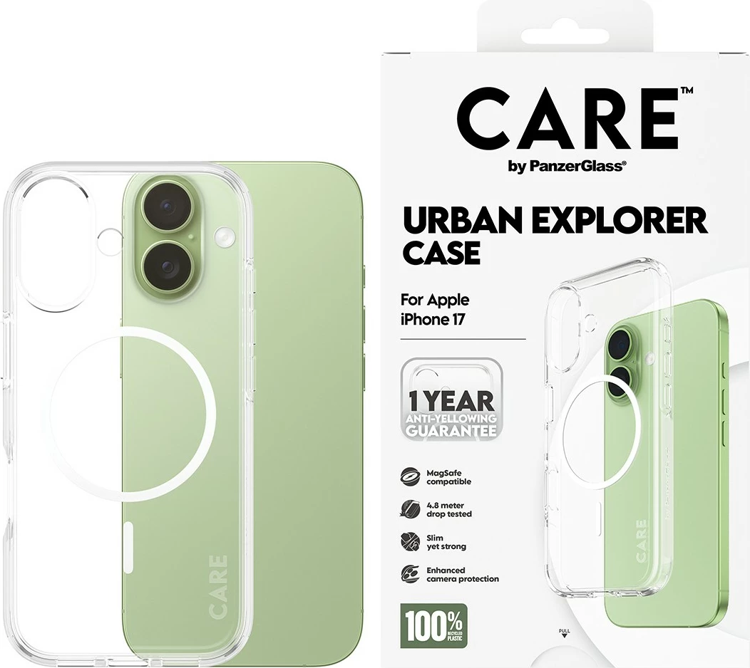 Ovitek za telefon PanzerGlass CARE by Flagship, prozoren