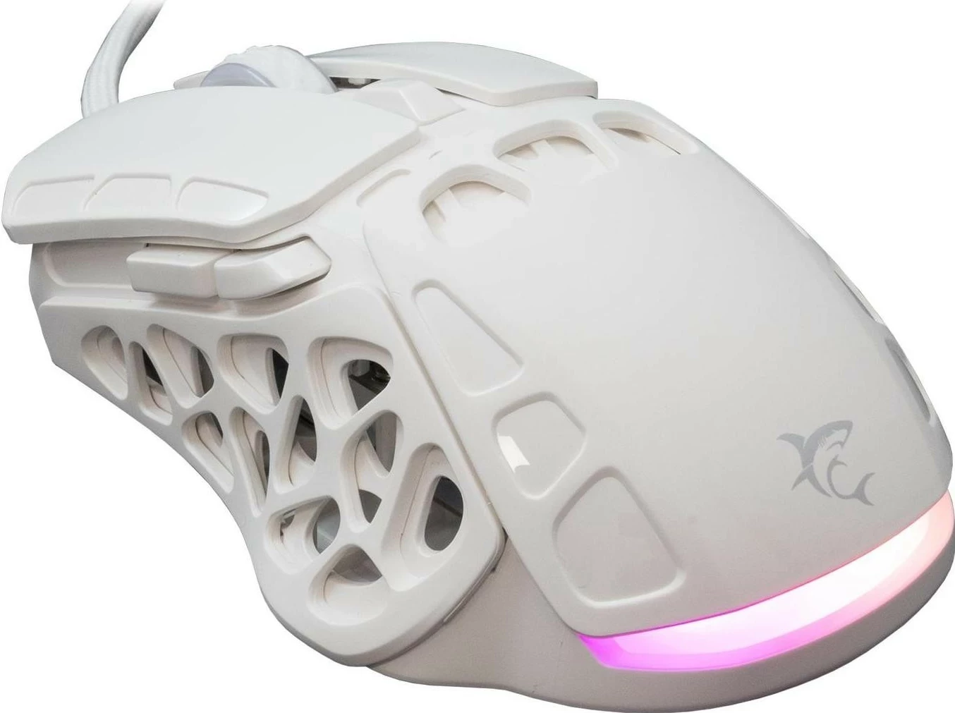 Gaming miška White Shark Ector GM-5016, 12400 DPI, RGB, bela