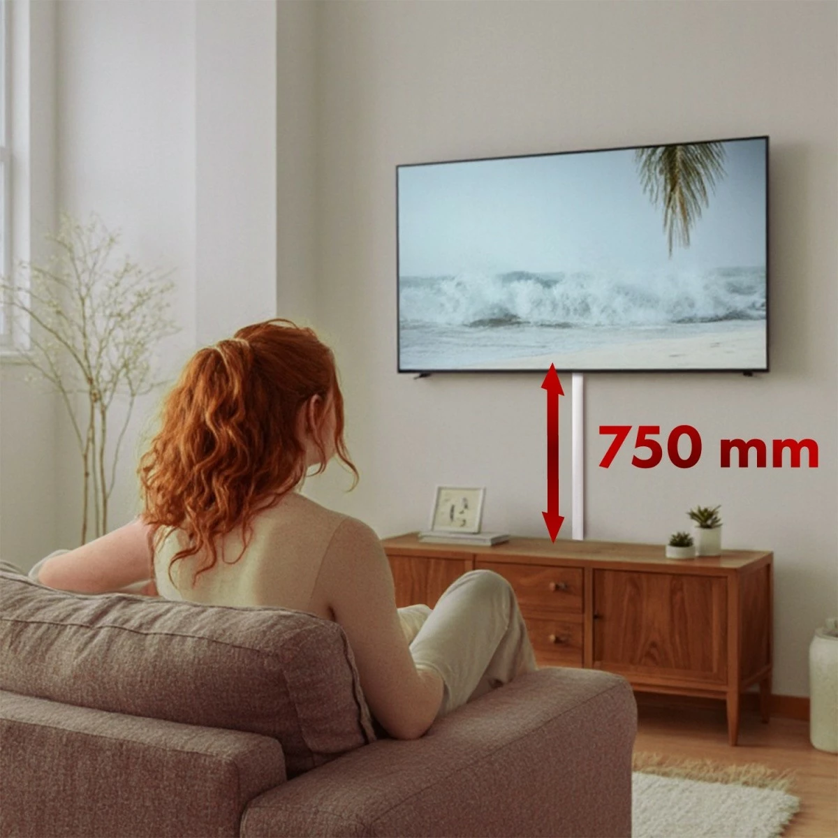 Aluminijasta kanaleta za kable Maclean MC-814 W, 75 cm, bela