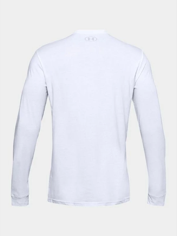 Majica z dolgimi rokavi za moške Under Armour, bela
