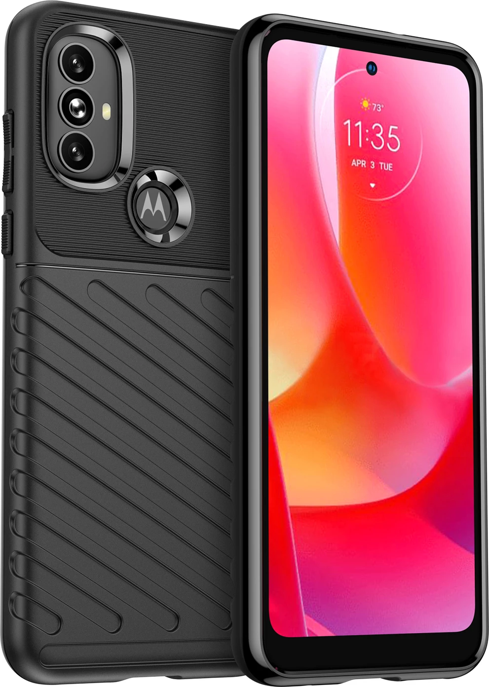 Ovitek za telefon Hurtel Thunder Case za Motorola Moto G Power 2022, črn