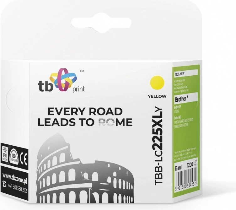 Toner kartuša TB Print TBB-LC225XLY za Brother, rumena