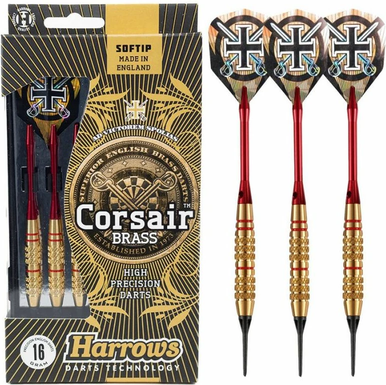 Rekreativne puščice Harrows CORSAIR, črne