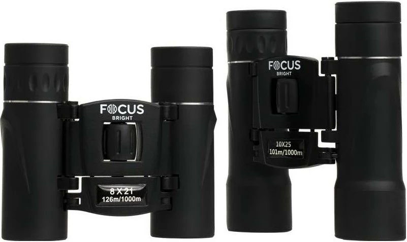 Dvogled 10x25, Focus Sport Optics Bright, črn