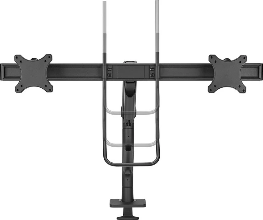 Kotični nosilec za monitor Neomounts DS75S-950BL2, s sponko/spremljevalnim prebojem, 8 kg, 17"-32", črn