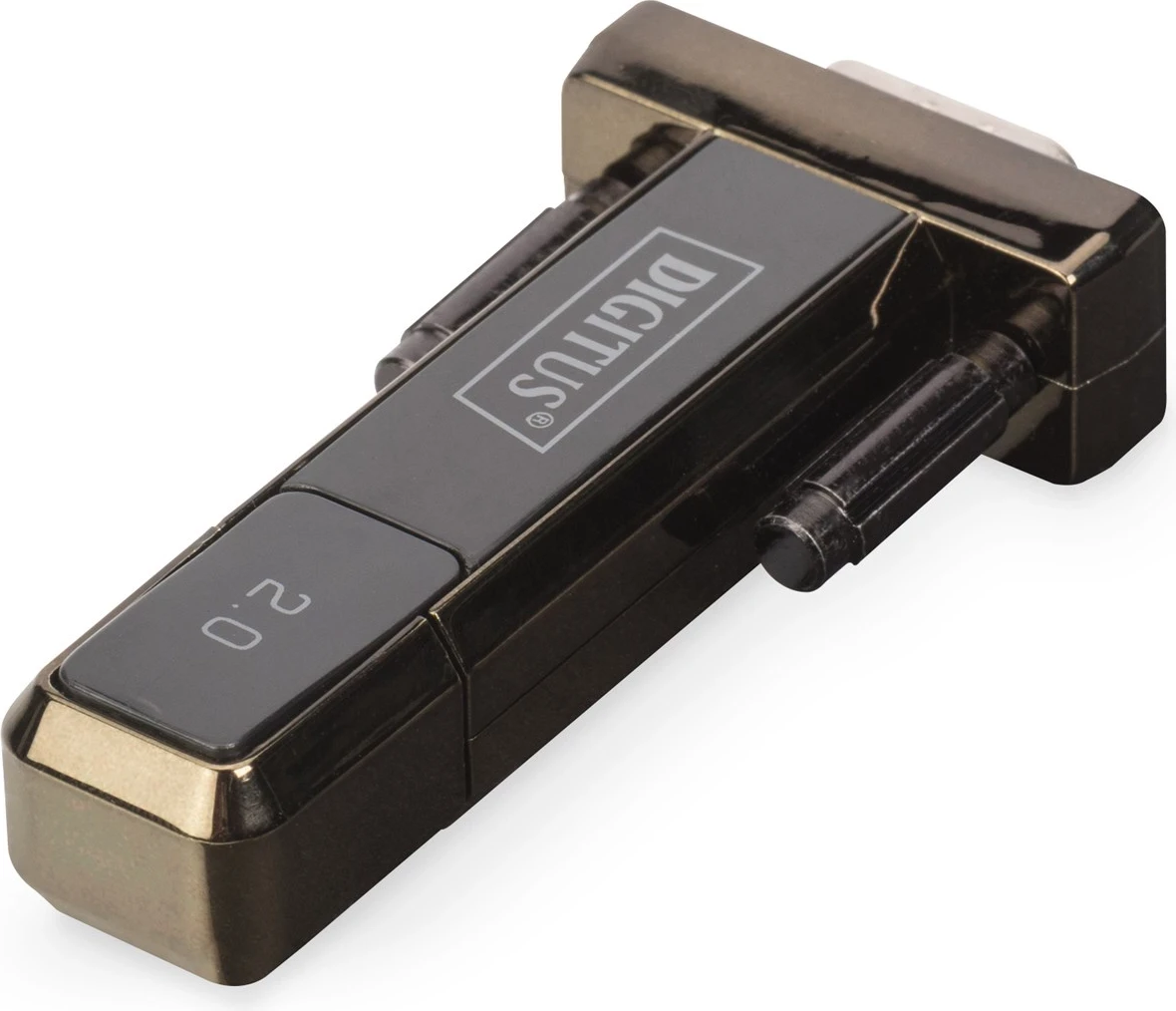 Serijski adapter DIGITUS USB 2.0, črn