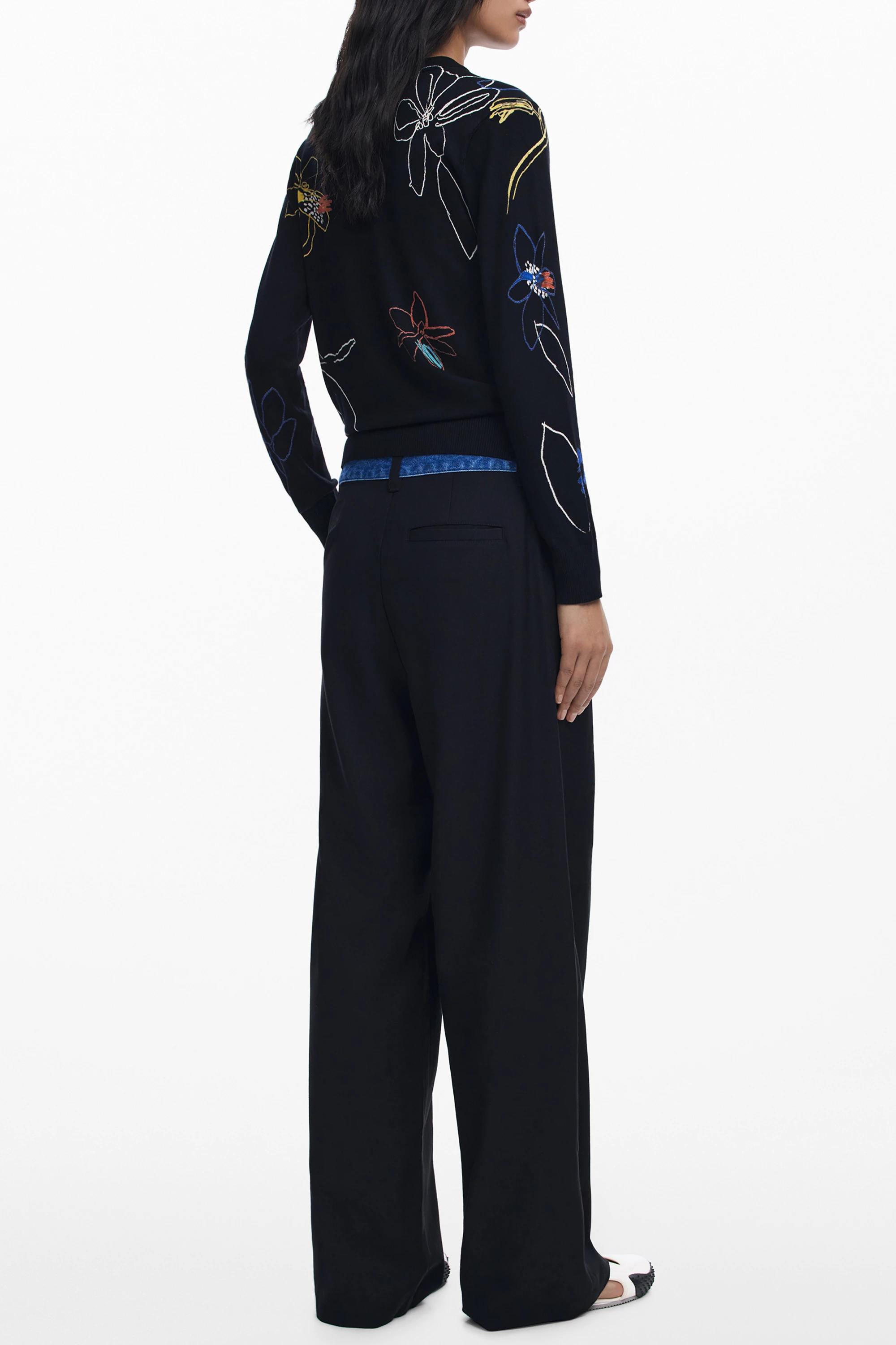 Pletenina za ženske DESIGUAL, črna