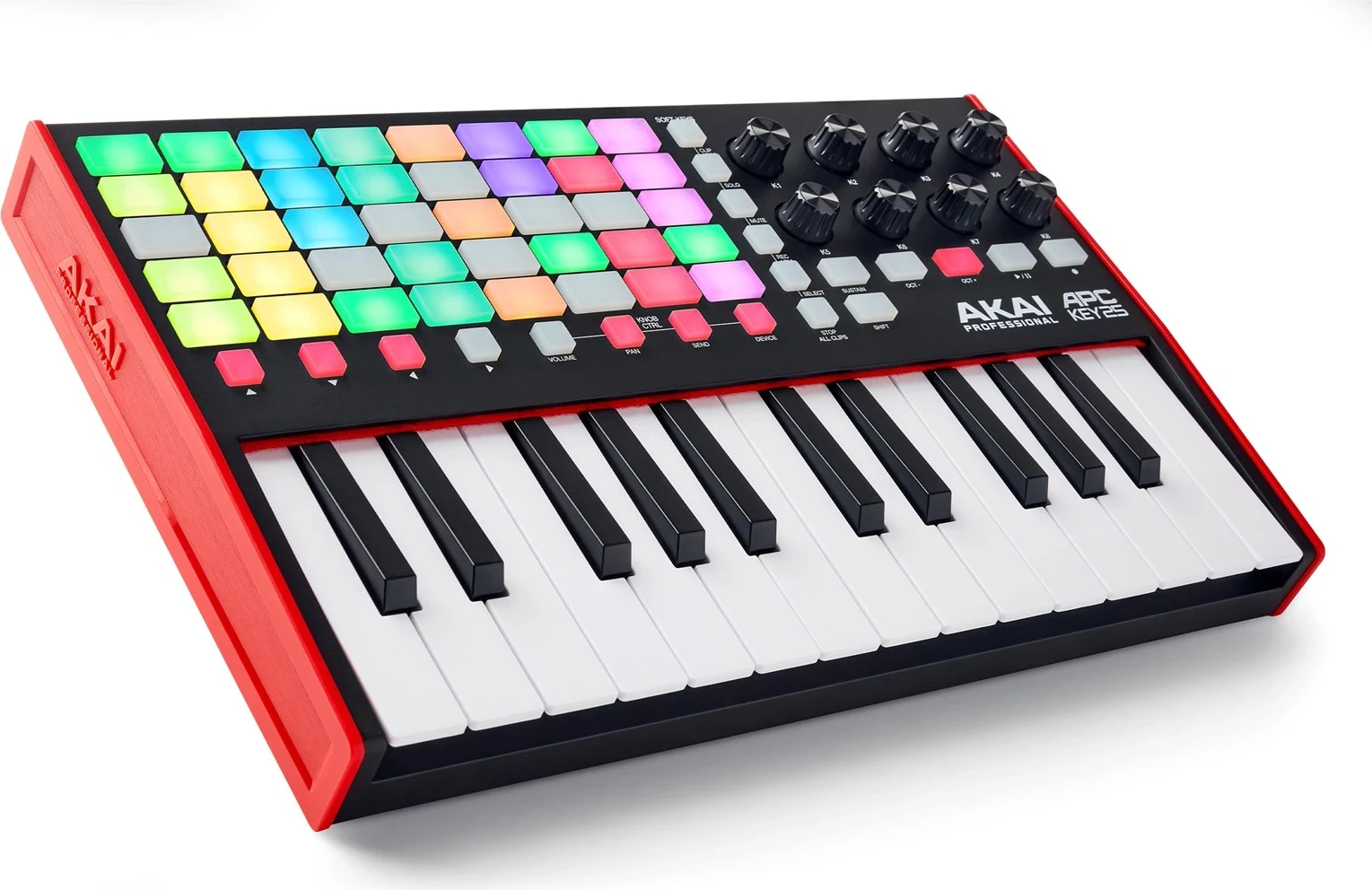 Muzikalni kontroler AKAI APC Key 25 MK2, rdeč