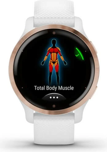 Pametna ura Garmin Venu 2S, AMOLED, GPS, Wi‑Fi, bela