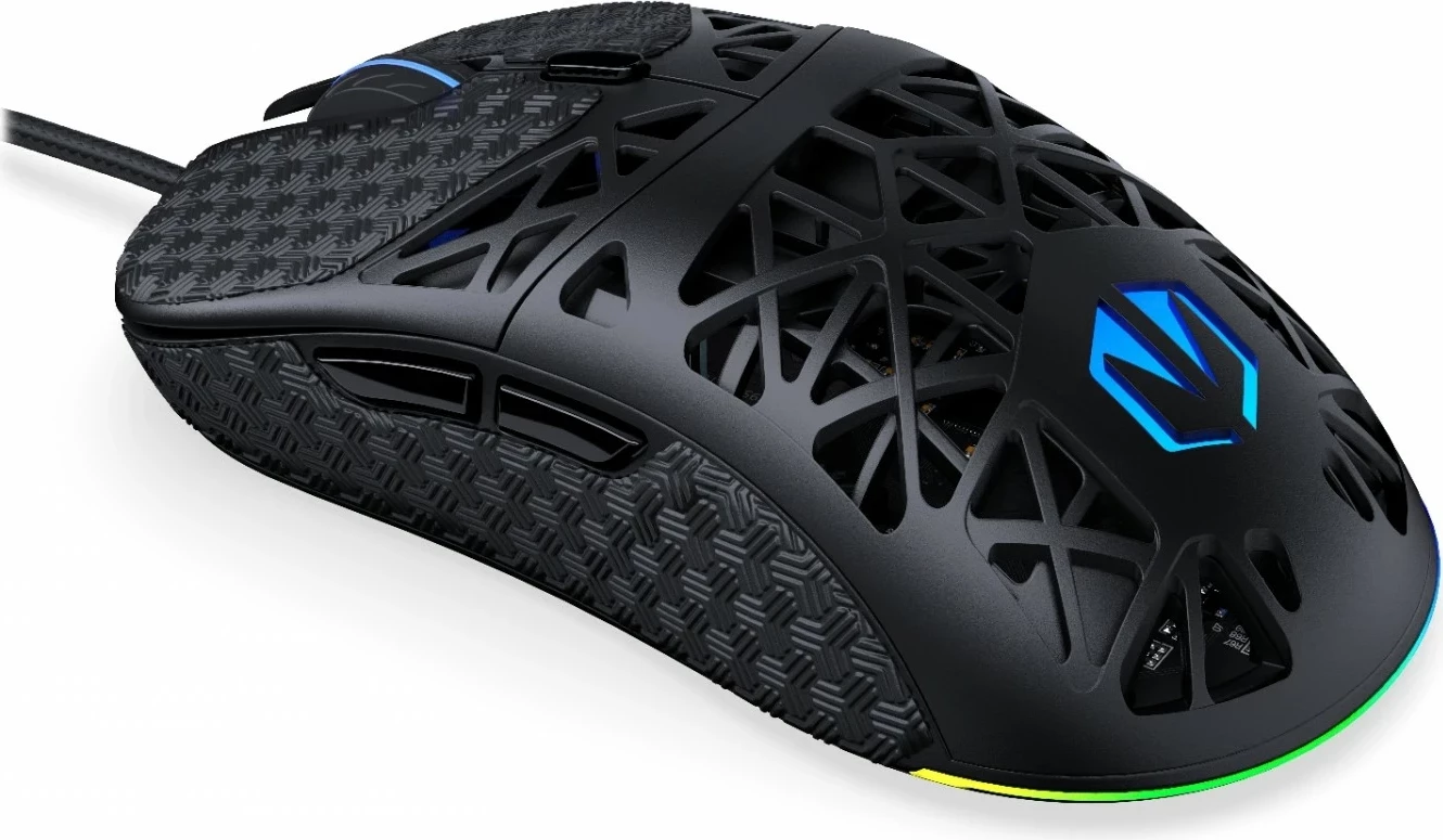 RGB igralni miš Endorfy LIV, 12000 DPI, črna