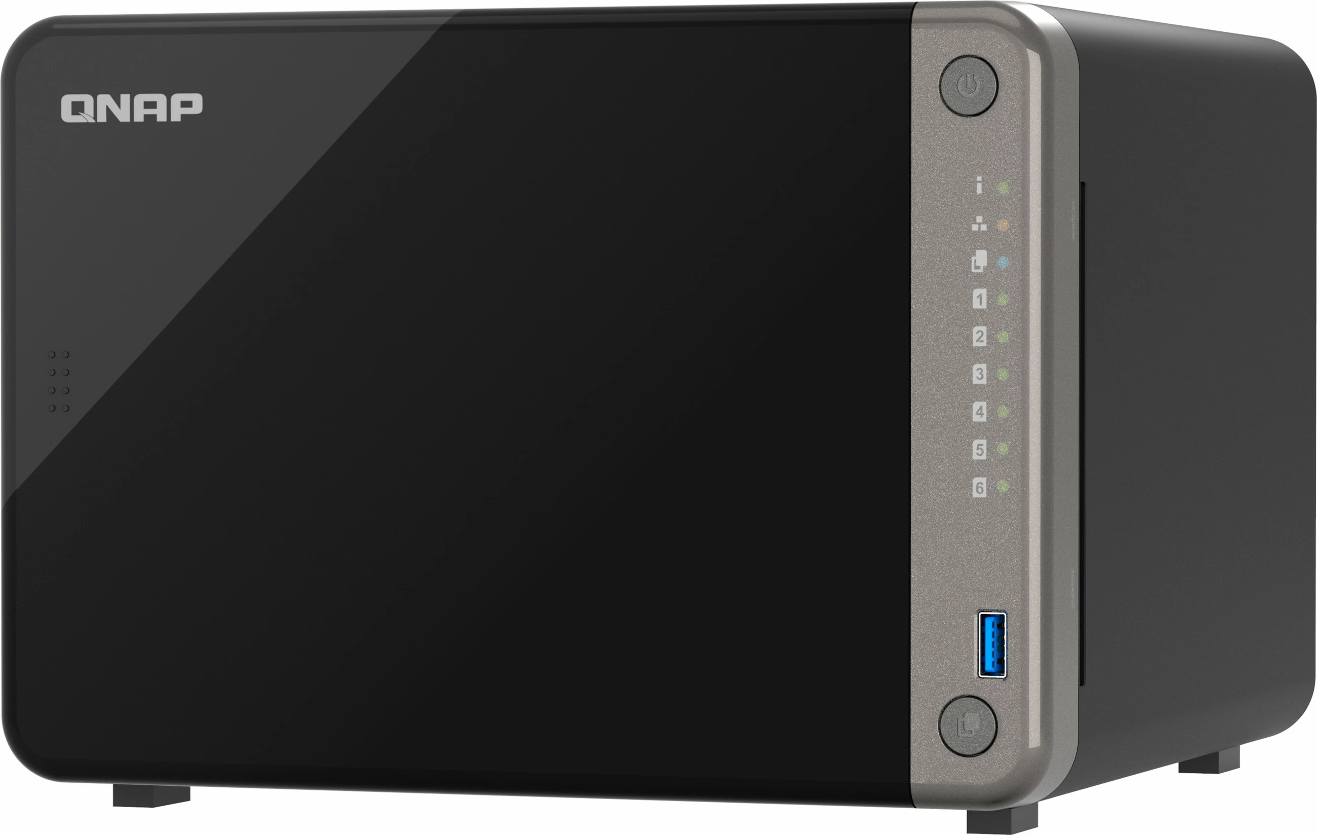 NAS QNAP TS-AI642-8G, 4 reže, 8 GB RAM, črn