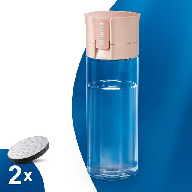 Steklenica s filtrom 0,6 L, pastelna breskev, 2 kosa BRITA Vital