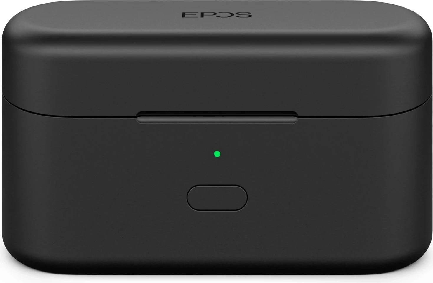 Pravi brezžični slušalke EPOS ADAPT E1TWS, Bluetooth 5.3, črne, s polnilno škatlico