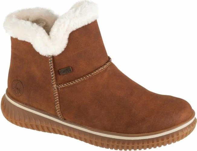 Visoke čevlje za ženske Rieker, rjavi