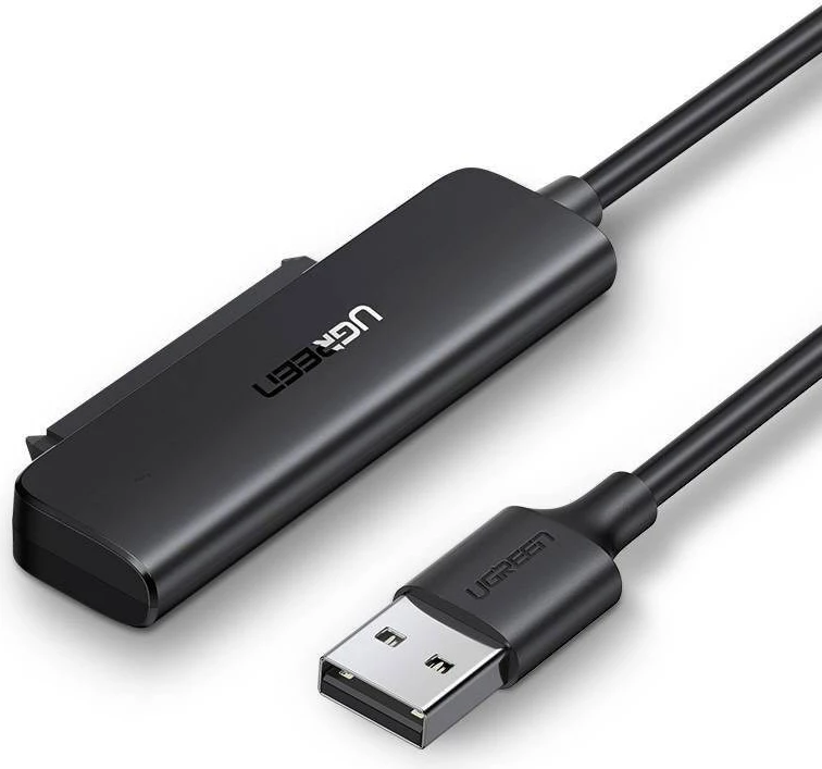 Adapter za 2,5" SATA III HDD/SSD na USB 3.2 Gen 1, UGREEN, črn