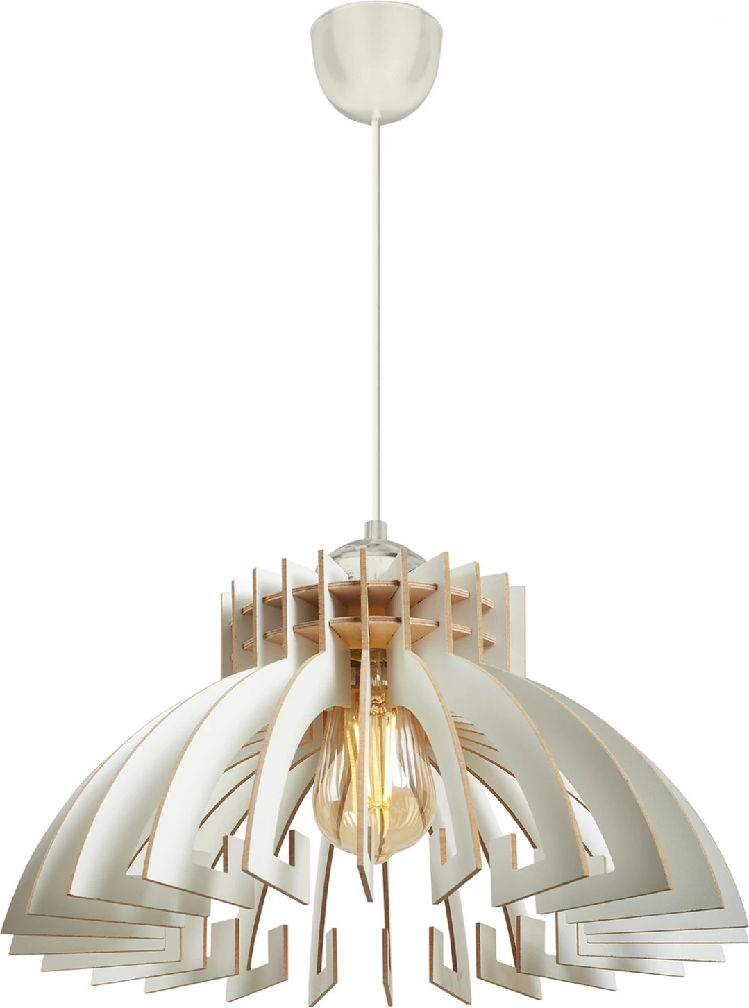 Lesena viseča stropna svetilka bela FH7350.02 Φ54x65Υ cm