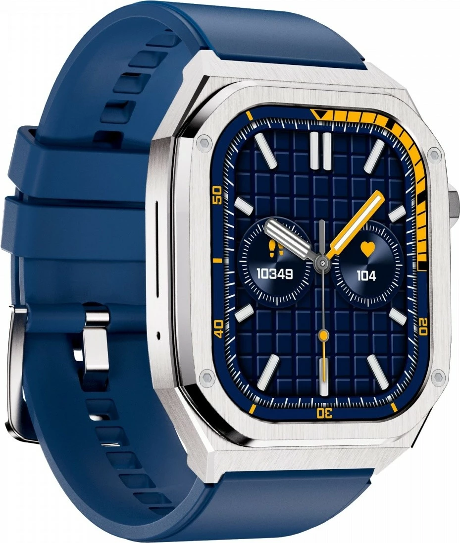 Pametna ura 1,91" AMOLED, Bluetooth, srebrna Maxcom FW65 Iron S