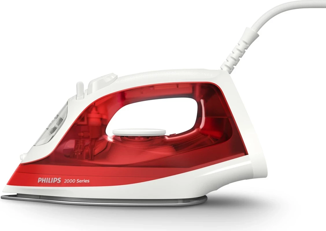Parni likalnik Philips DST 2010/40, 2000 W, nelepljiva plošča, rdeče-bela