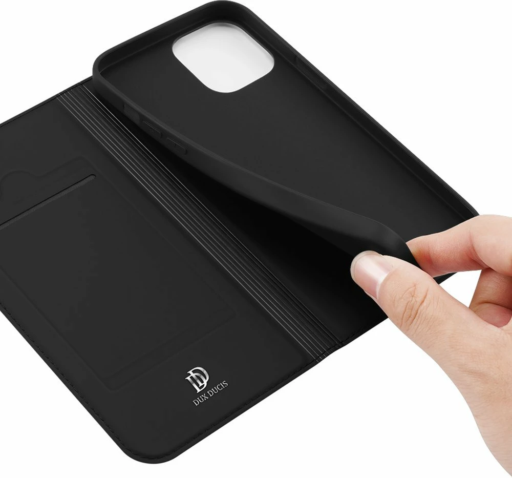 Ovitek Skin Pro Bookcase za iPhone 13 Pro, Dux Ducis, črn