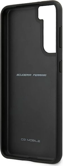 Ovitek Ferrari Off Track za Samsung Galaxy S21, usnje, črn
