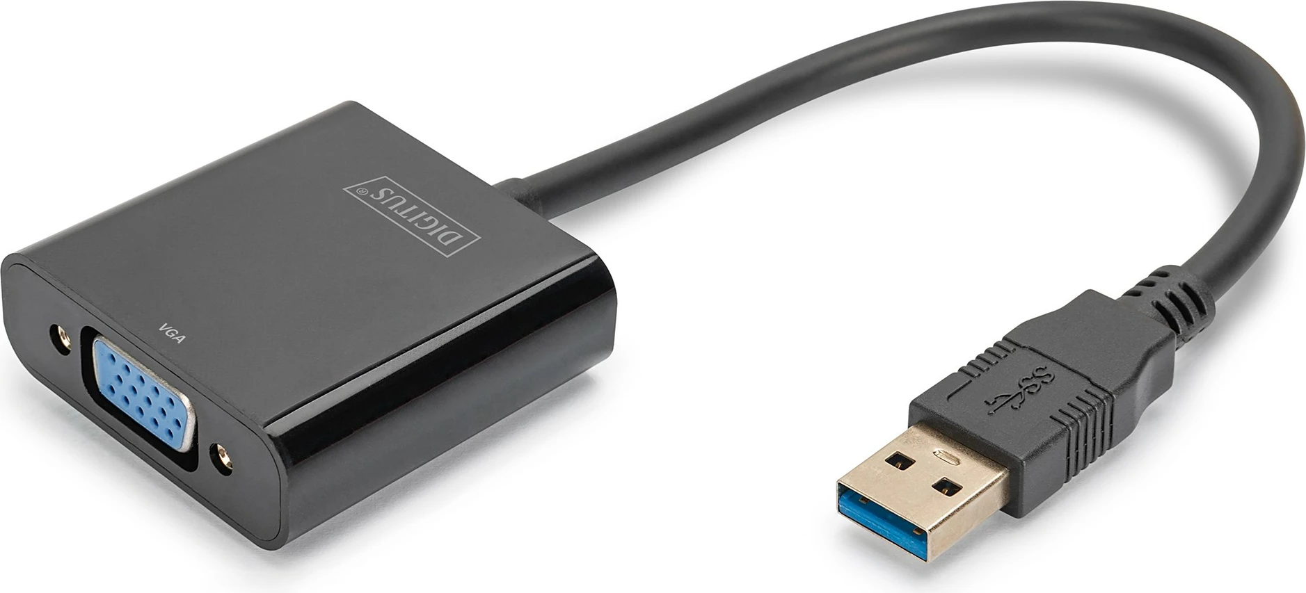 Adapter USB 3.0 v VGA Digitus, 1080p, črn
