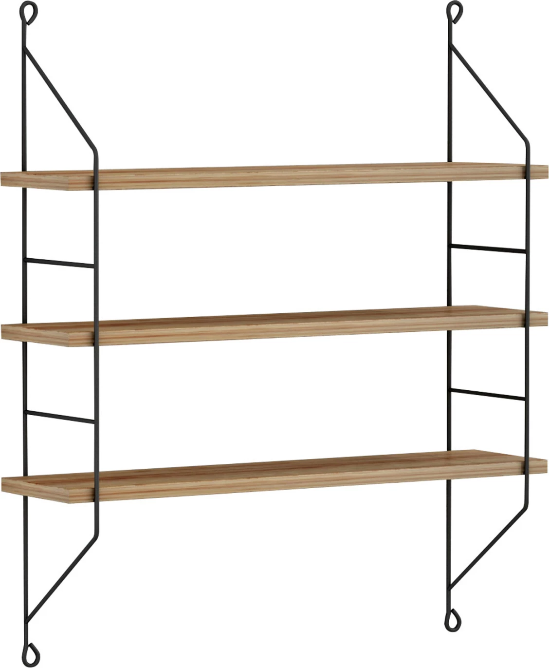 Stenske police ACHALA FH9185.11 melamin v naravnem hrastu 60x15x68H cm