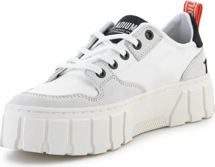 Čevlji za ženske Palladium Pallatower Lo W, beli in sivi