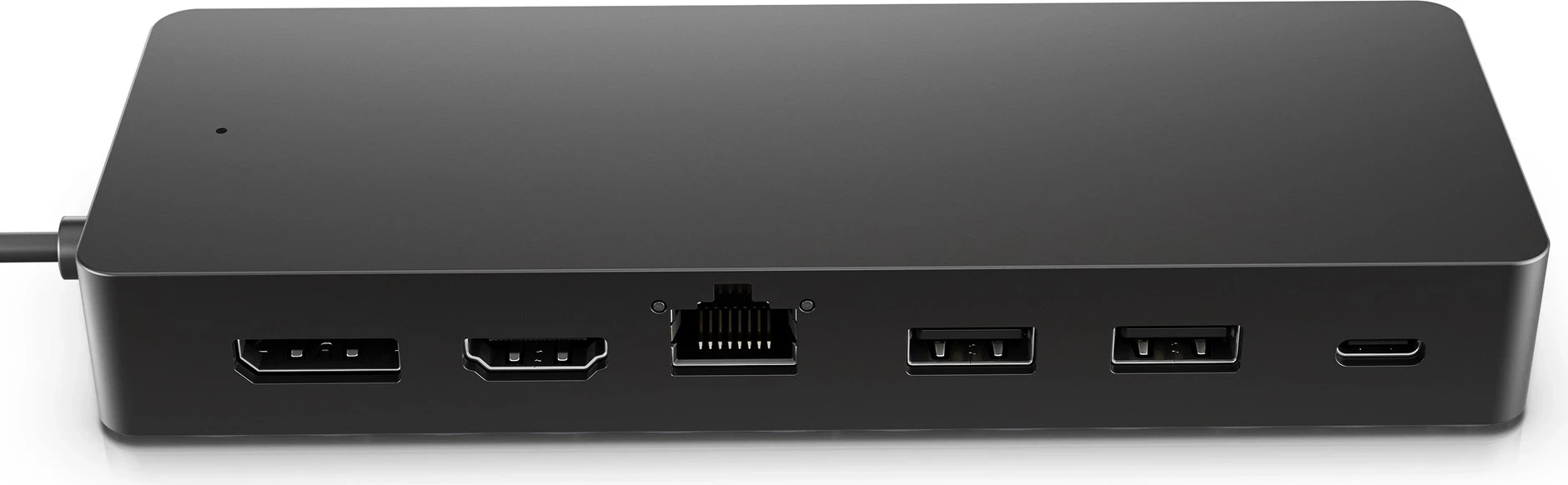 Hub univerzalen Ethernet LAN, 7 vrat, USB-C, HP, črn