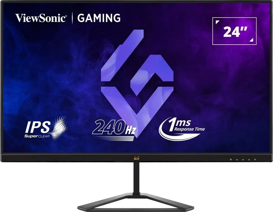 24" IPS FHD 1 ms 240 Hz monitor, ViewSonic VX2479A-HD-PRO, črn