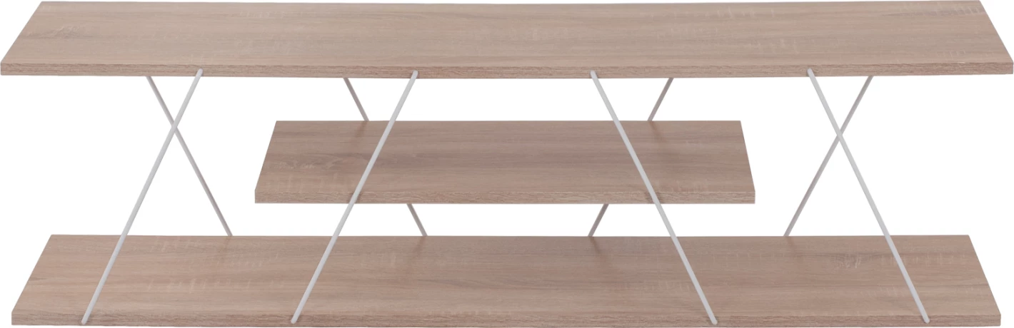 TV stojalo TARS FH8922.14 melamin sonoma bela 120x32x33H cm