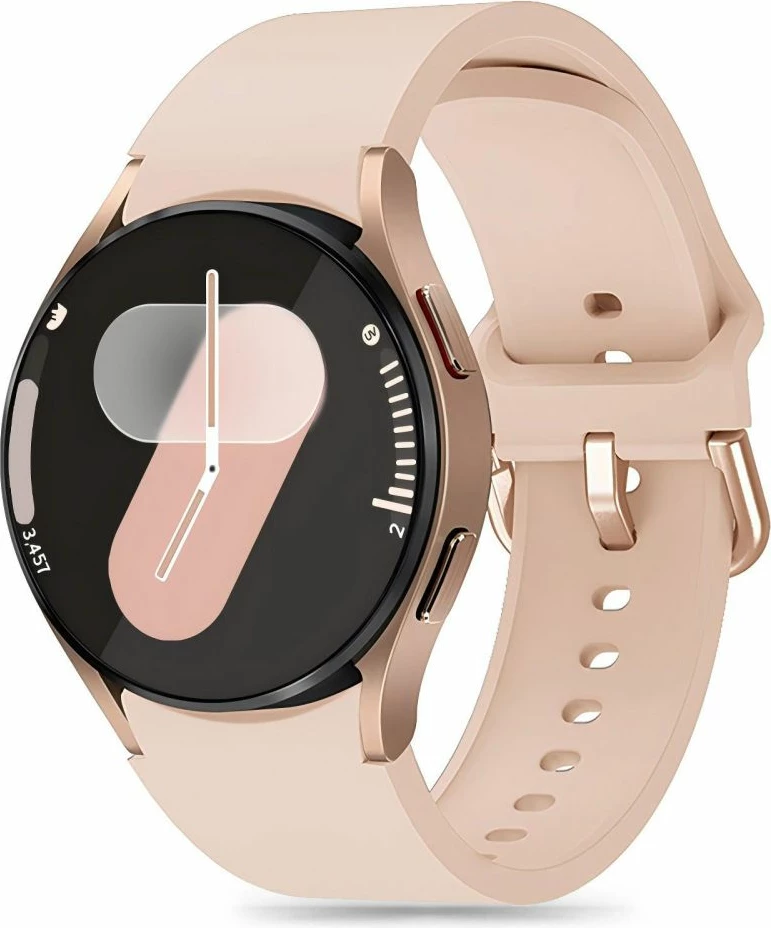 Silikonski pašček za Smartwatch Tech-Protect za Samsung Galaxy Watch 4/5/5 Pro/6/7/FE, bež