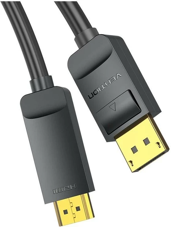 Kabel za pretvorbo DisplayPort v HDMI Vention 1.2–1.4, 3 m, črn