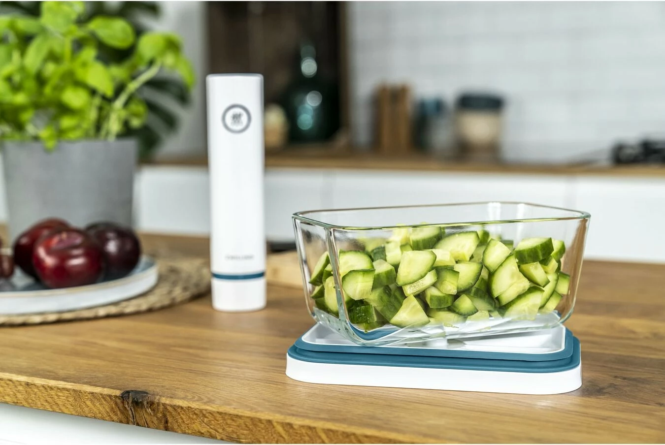 Vakumski aparat za živila Zwilling 36815-019-0, z vakum funkcijo, moder