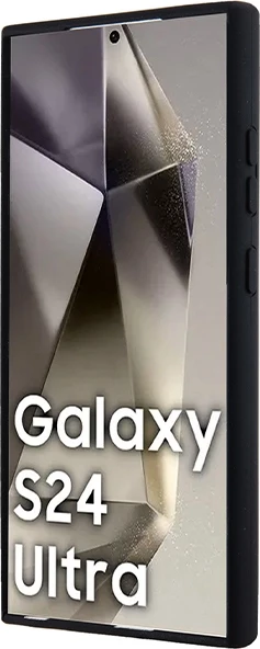 Silikonski ovitek z natisnjenim MagSafe obročem za Samsung Galaxy S24 Ultra, črn — BMW M