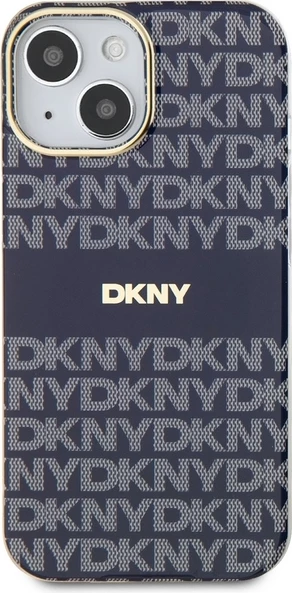 Ovitek za telefon IML Mono & Stripe MagSafe DKNY za iPhone 15/14/13, modra