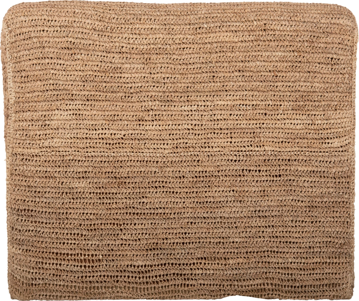 Pouf ležalnik BIBLOC iz okvirja iz tikovine in oblazinjenja iz vodnega hijacinta 84x118x73H cm