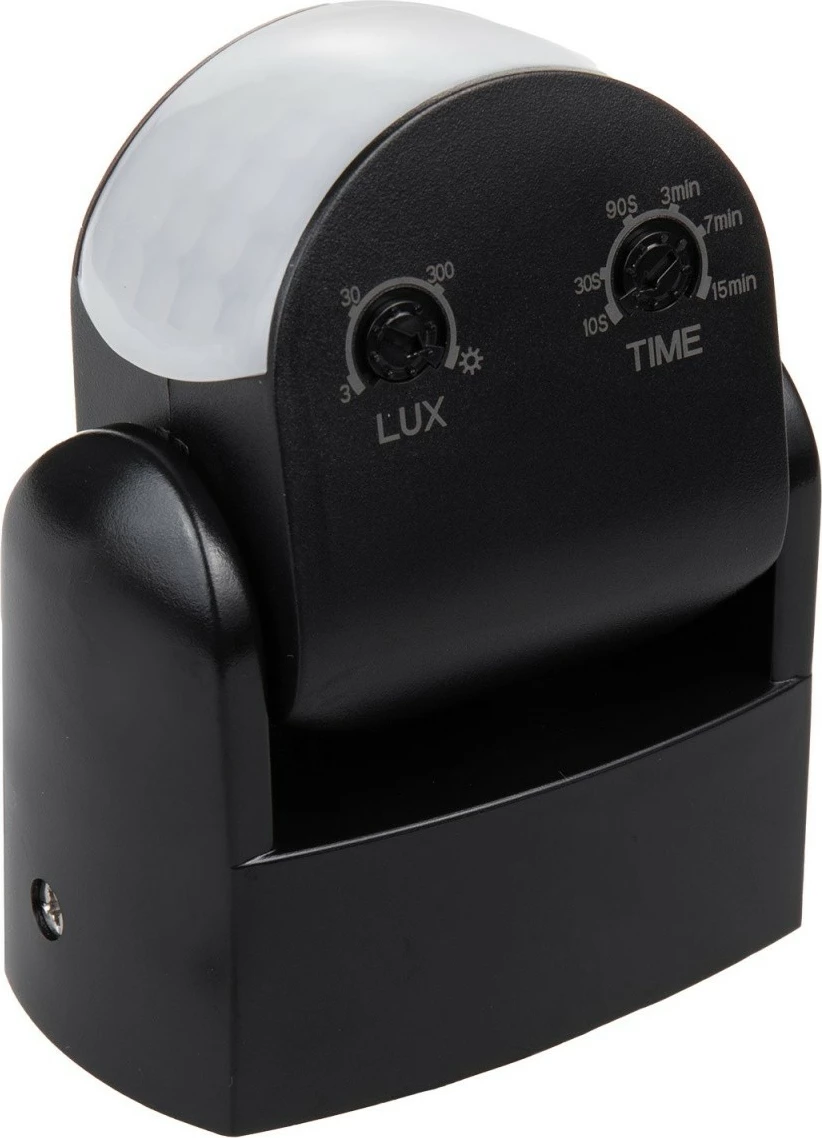 Senzor gibanja PIR Maclean MCE468B, IP65, 12 m, 220–240 V, 600/1200 W, črn