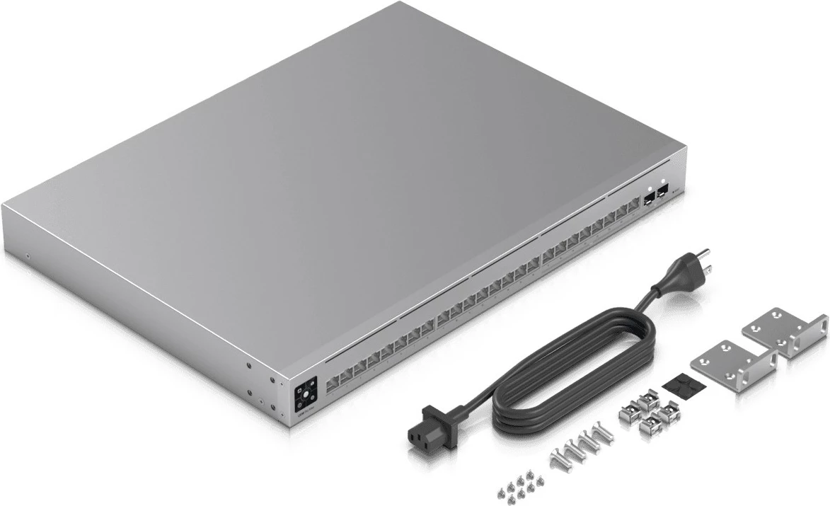 Stikalo Ubiquiti Pro Max 24, L3, 2,5G Ethernet (100/1000/2500), 1U za vgradnjo v rack