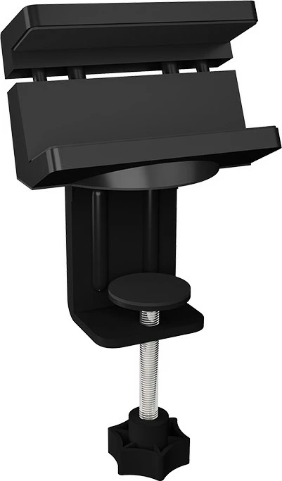 Nosilec za USB hub ICY BOX IB-MSA106-HH, pasiven, s sponko za mizo, črn