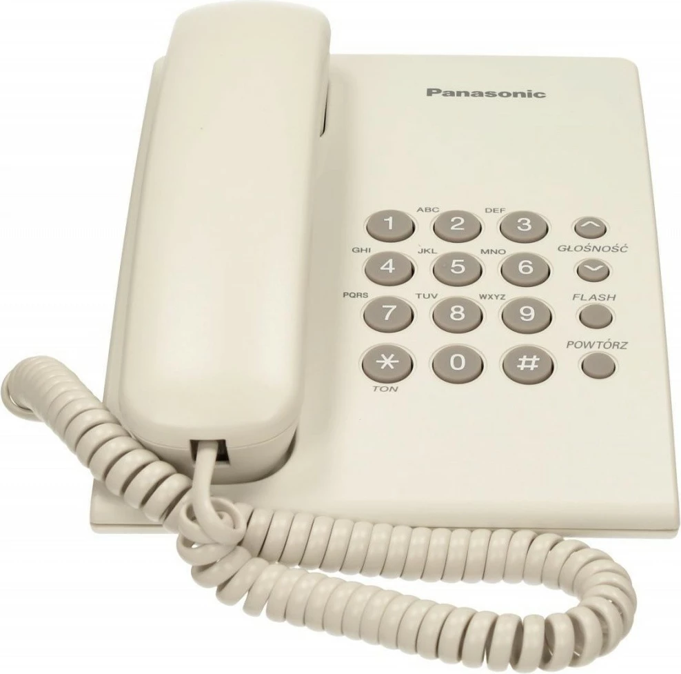 Fiksni telefon Panasonic KX-TS500 s kablom, bel