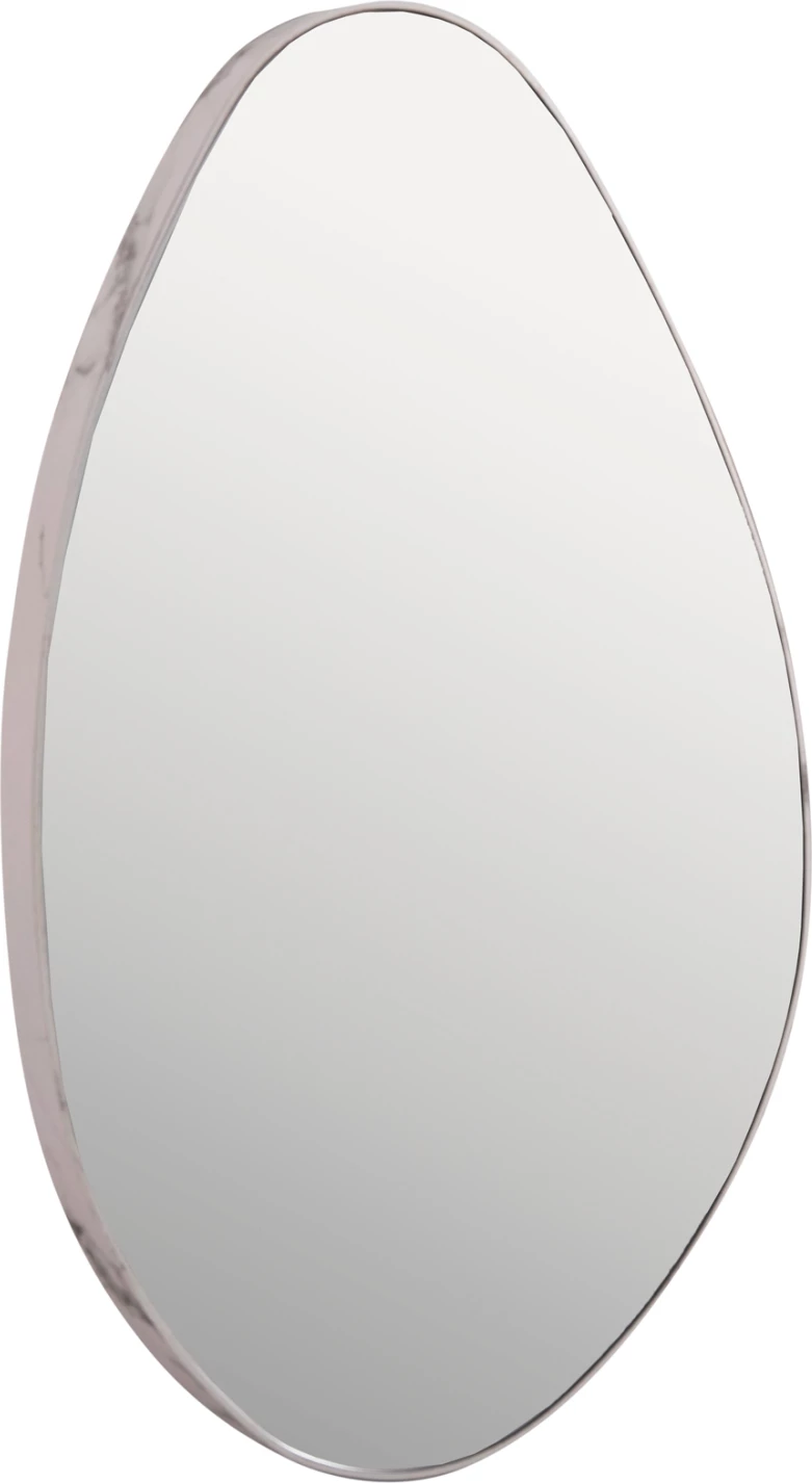 Stensko ogledalo kaplja FH4488.05 MDF okvir v barvi belega marmorja 50x80H cm