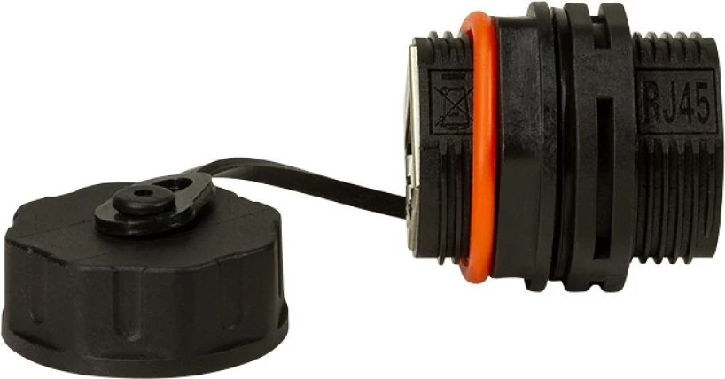 Zaščiten vtič RJ45 Cat6a Techly 363548, IP68, črn