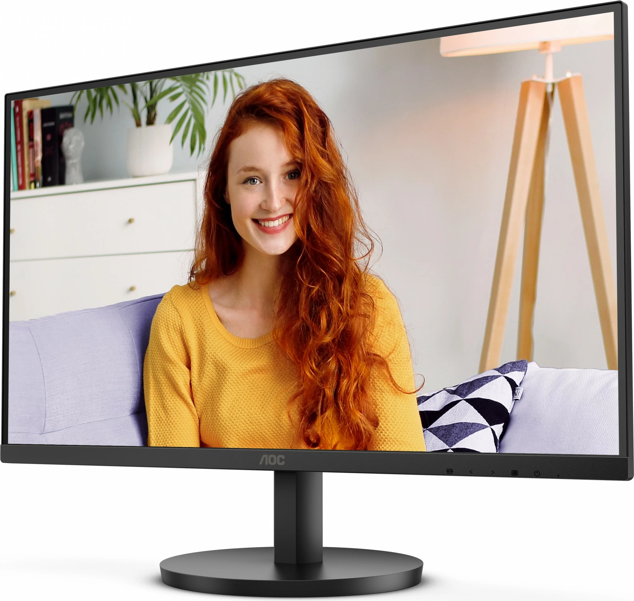 27" 4K Ultra HD monitor, AOC U27B3M, LCD, črn