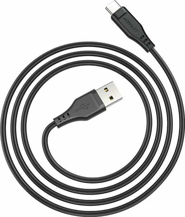 USB kabel Acefast C3-04, 1,2 m, 3 A, črn